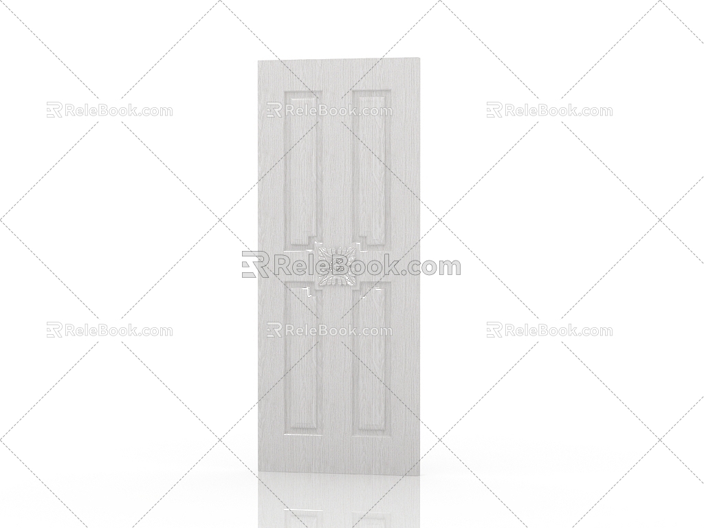 American door interior door 3d model