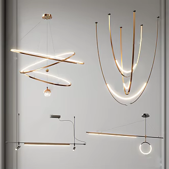 Light Luxury Chandelier 3d model