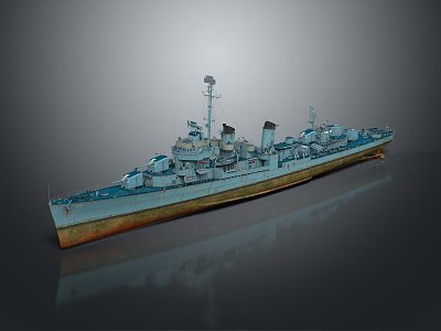 Modern Warship Ship Warship 3d model