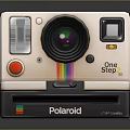 Polaroid One Step SE Instant Camera With Pink Body And Rainbow Stripe Digital Device