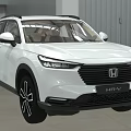 White Honda HR-V Compact SUV Showcasing Sleek Exterior Design And Modern Styling Features 3d model