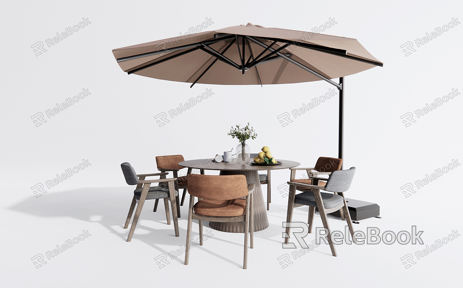 Quiet outdoor tables and chairs model