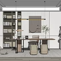 Modern study 3d model