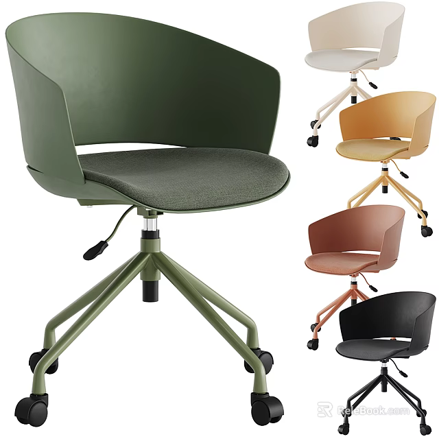 Modern Office Chair with Various Colors and Sleek Design for Home Office Use 3d model 