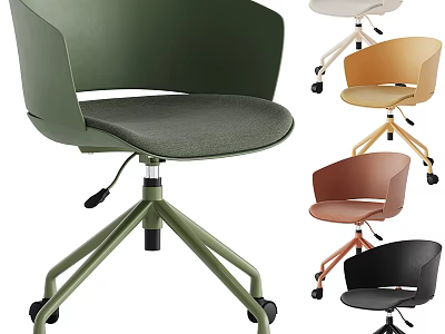 Modern Office Chair with Various Colors and Sleek Design for Home Office Use 3d model
