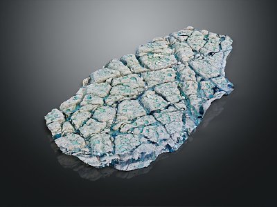 Modern Pavement Trail Stone Pavement Stone Block Pavement 3d model