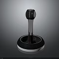 Modern Joystick Controller With Circular Base Sleek Rod And Ergonomic Grip 3d model