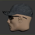 Blue Denim Baseball Cap Featuring New York Text On Mannequin Head