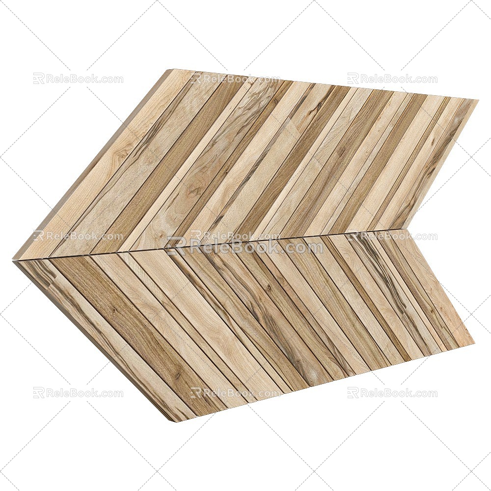 Modern Solid Wood Flooring 3d model