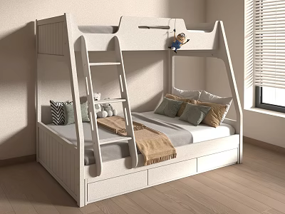 Modern Bed Bunk Bed 3d model