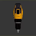 Cordless Electric Drill With Yellow And Black Design Ergonomic Handle And Powerful Motor