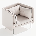 Single sofa single chair leisure chair 3d model