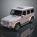Golden Mercedes G Class SUV With Sleek Exterior Design And Reflective Surface