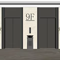 modern elevator 3d model