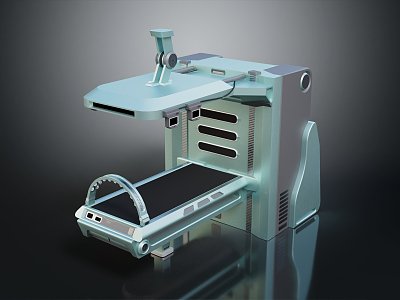 Modern Medical Bed Sci-Fi Table Sci-Fi Medical Bed Healing Bed Treatment Bed 3d model