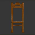 Classic Wooden Chair With Simple Backrest Design And Sturdy Legs Structure