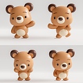 Modern Toy Bear Doll 3d model