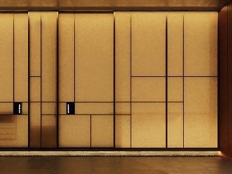 Japanese-style DuPont paper sliding door 3d model