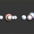 Colorful Spheres With Various Colors And Patterns On Black Background With Reflections