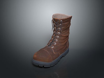 Cotton Shoes Warm Shoes Cold-proof Shoes 3d model