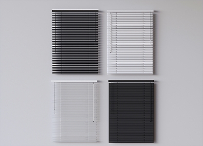 venetian blinds roller blinds pull blinds 3d model