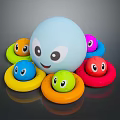 Cuttlefish Squid Cuttlefish Squid Octopus Beads Squid Octopus Heart-fin Whip Squid 3d model