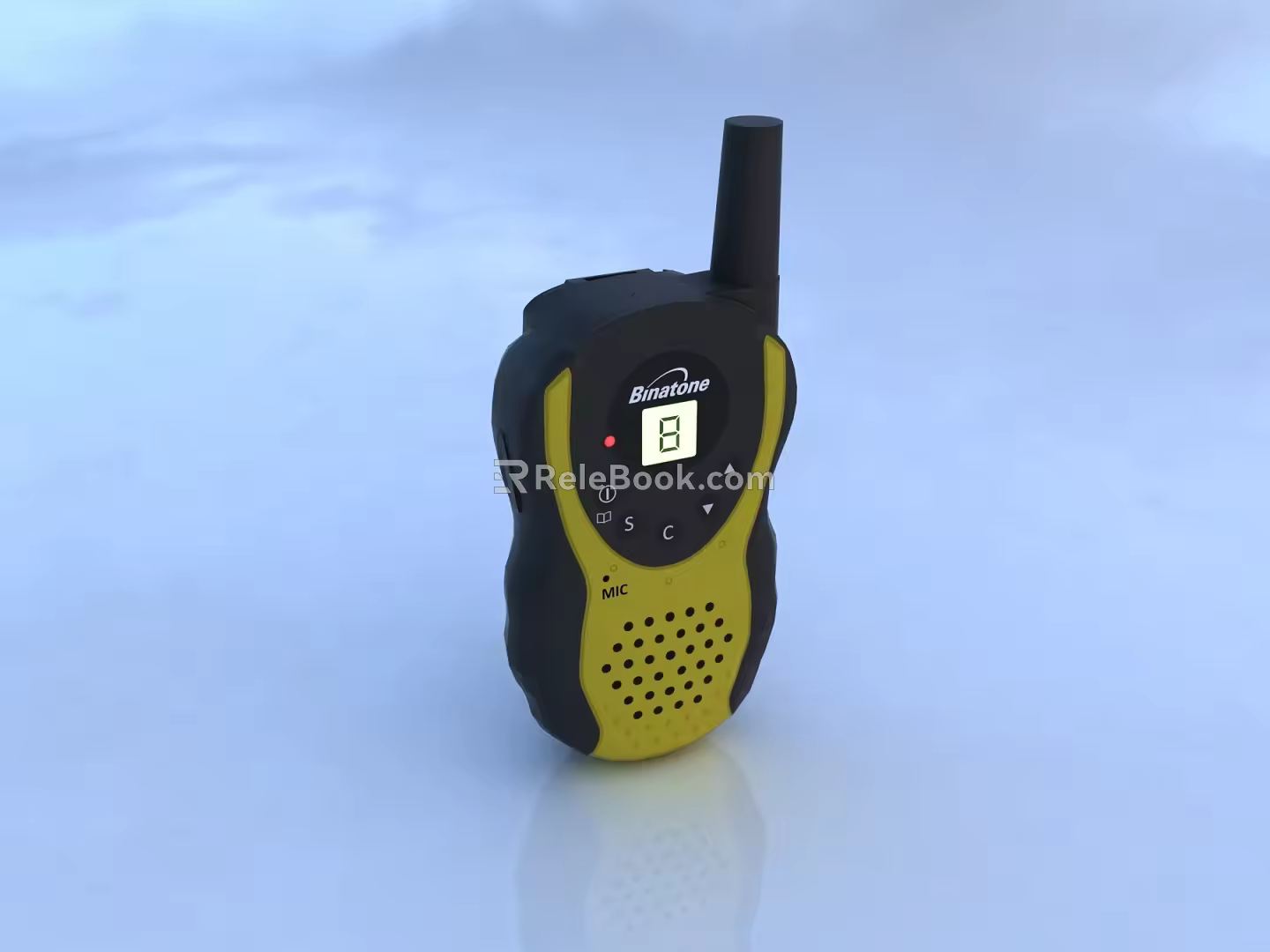 walkie-talkie radio communicator radio transceiver satellite phone 3d model