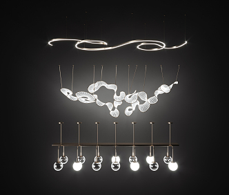 Light Luxury Chandelier 3d model