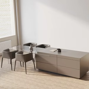 Modern table combination 3d model
