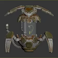 Robot Spider Robot Mecha Spider Science Fiction Spider Mechanical Spider Battery Spider Tower Defense 3d model
