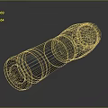 Metallic 3D Rendered Flashlight With Textured Surface And Ergonomic Matte Finish Design