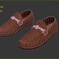 Classic Brown Leather Loafers With Silver Metal Buckle For Men’s Casual Fashion