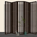 New Chinese-style screen partition 3d model