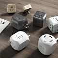 Modern socket combination 3d model