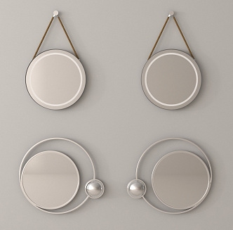 Modern Mirror Makeup Mirror Bathroom Mirror 3d model