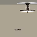 Poliform Modern Ceiling Pendant Light With Copper Frame And Crystal Details 3d model