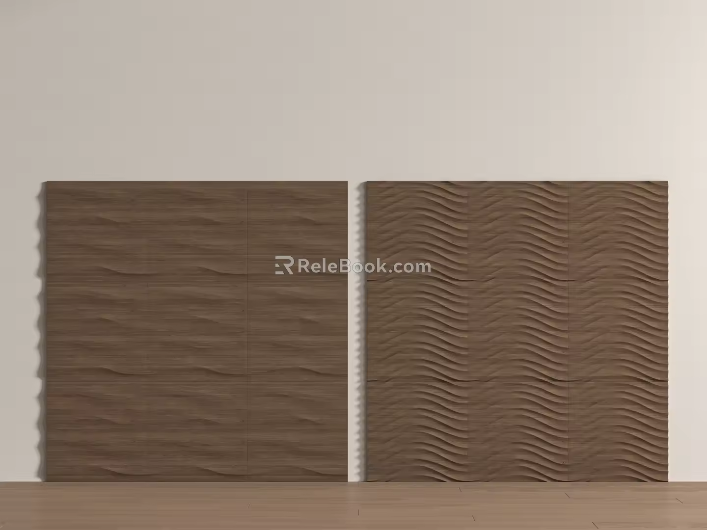 Modern wave clapboard 3d model