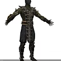 Game Fantasy Character With Intricate Armor And Detailed Outfit Design 3d model