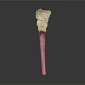 Household Mop With Cloth Wrapped Head And Wooden Handle For Daily Cleaning