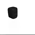 Modern Black Office Appliance With USB Ports And Textured Surface Design