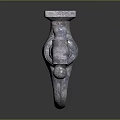 Vintage Textured Metal Faucet With Classic Handle Design For Home Decoration