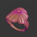 Golden Flower Design Ring Fashion Accessory with Intricate Petal Details