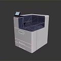 Modern Office Printer With Touchscreen Display And Multi Layer Paper Tray