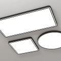 And simple ceiling lamp simple ceiling lamp narrow side ceiling lamp round ceiling lamp square ceiling lamp 3d model