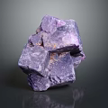 Purple Raw Wooden Stone With Natural Texture And Glossy Surface Appearance