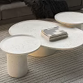 Molteni & Combination Coffee Table Round Coffee Table 3d model