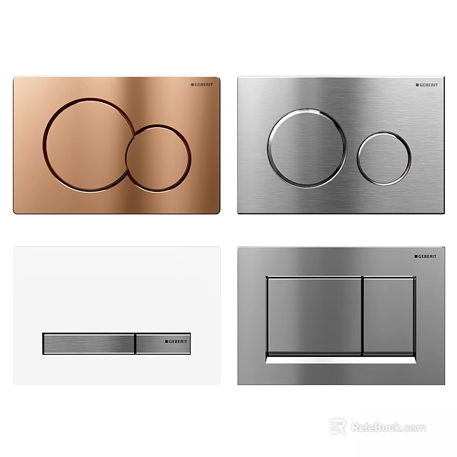 Daily Washing Products Modern Panel Soap Dispensers with Copper Silver White Gray 3d model 
