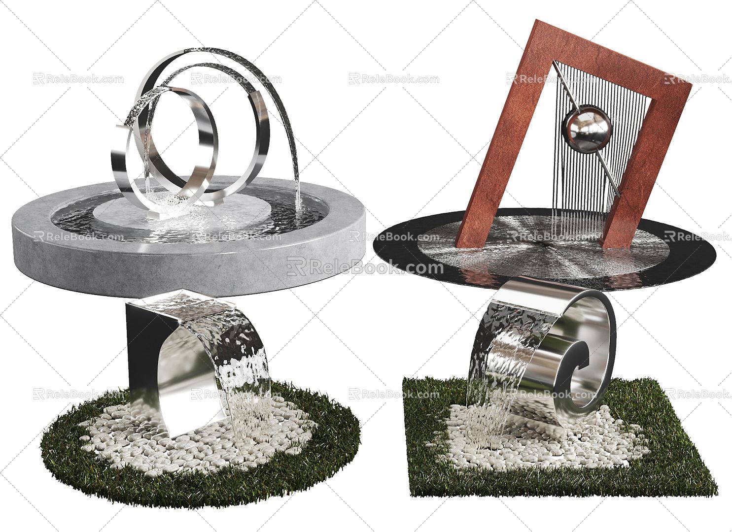 modern fountain model