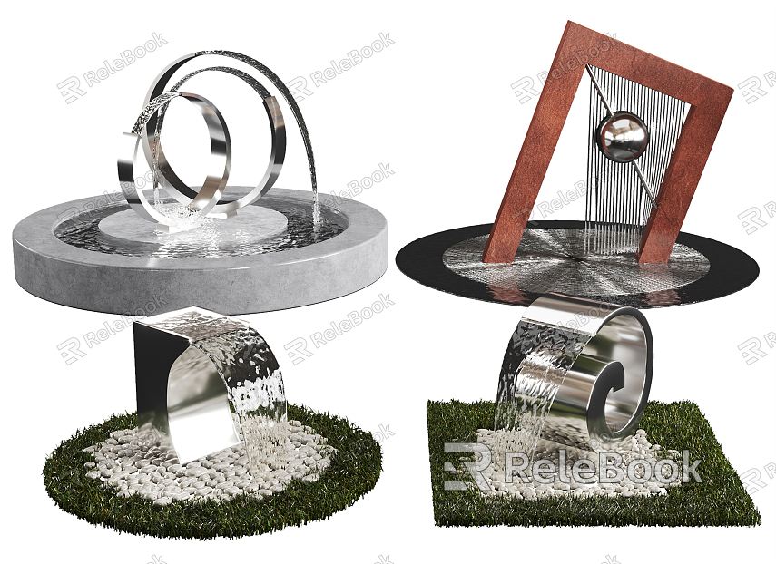 modern fountain model