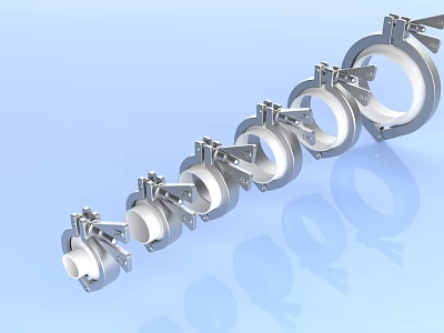 Stainless Steel Metal Hardware Tools Clamps For Industrial Fastening Applications 3d model